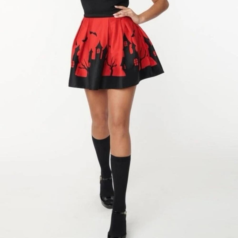 Collectif London Marilu Whimsy Goth Spooky Skirt XS